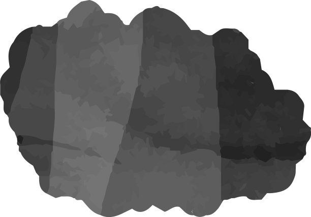 黑色水彩日本云图片下载