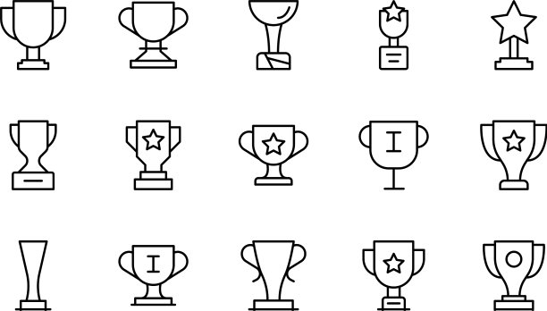 奖励线图标集图片下载