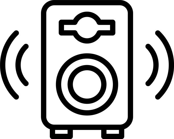 扬声器线图标图片下载