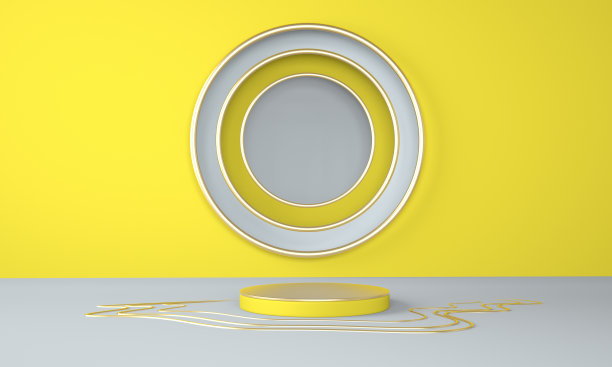 3d抽象背景，模拟场景几何形状平台的产品显示。图片下载