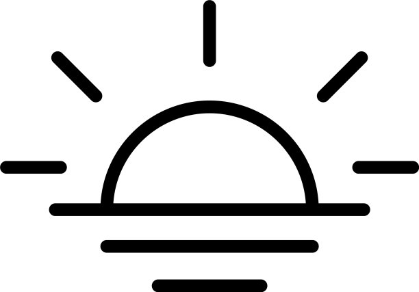 日落线图标图片下载
