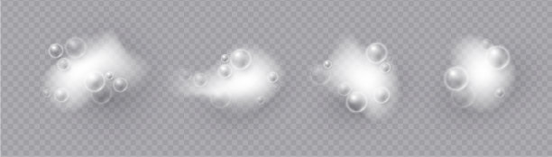 逼真的浴泡泡沫发泡效果图片下载