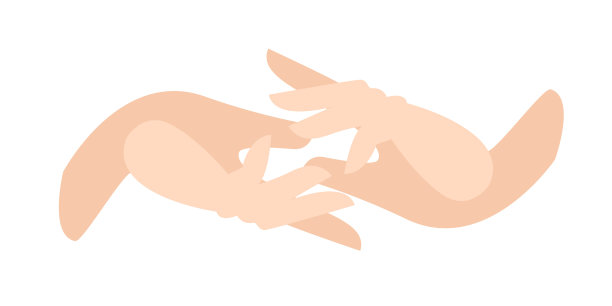 手挽着手友好地支持两位女性图片下载