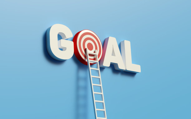 靠在目标和目标文本上。图片下载