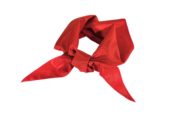 丝巾或红领带孤立在白色背景上。图片下载