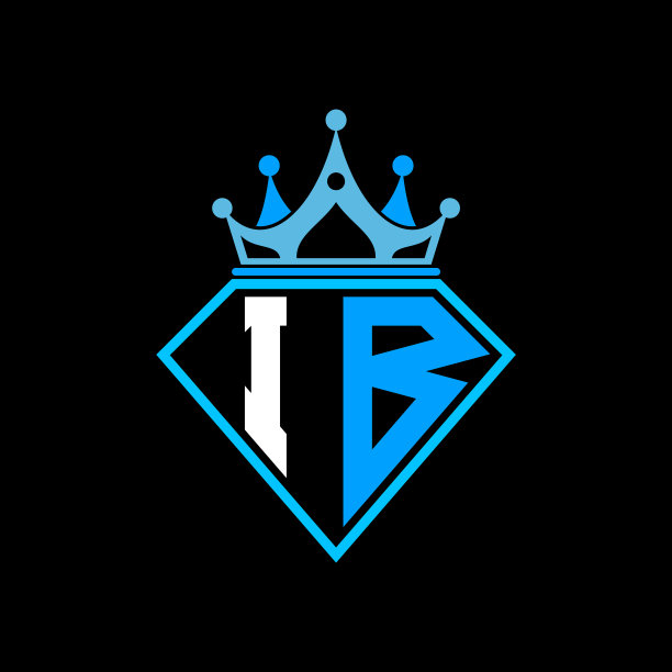 首字母I b为带冠菱形图片下载