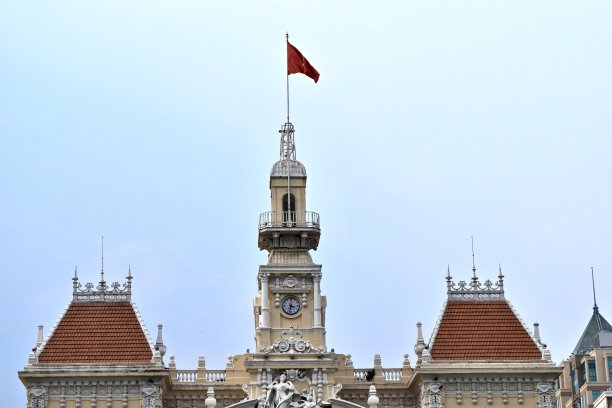 胡志明市人民委员会大楼。图片下载