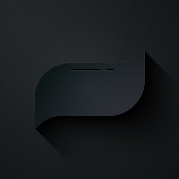 剪纸牙膏图标孤立在黑色图片下载