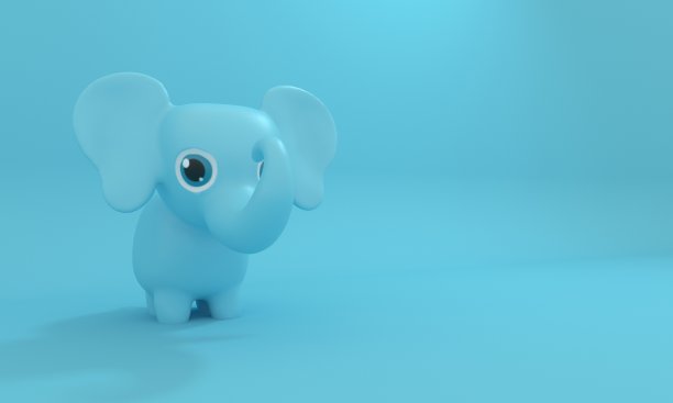大象。3 d渲染图片下载