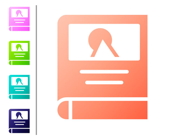 珊瑚相册画廊图标孤立在白色图片下载