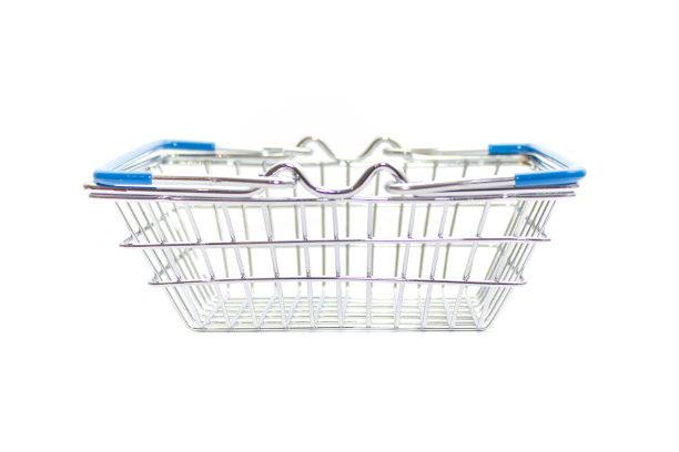 购物篮孤立图片下载