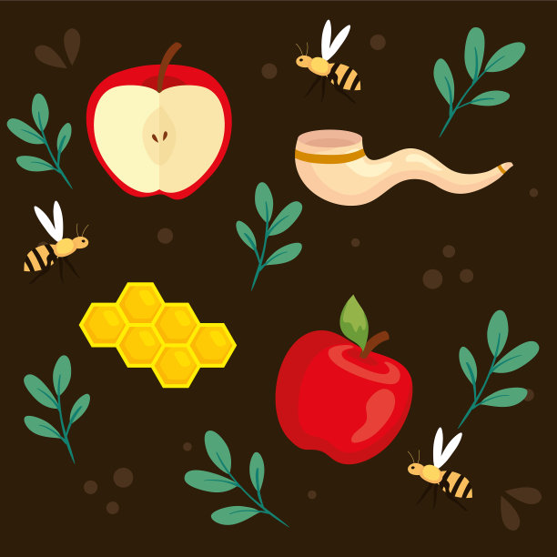 背景犹太人庆祝犹太新年图片下载