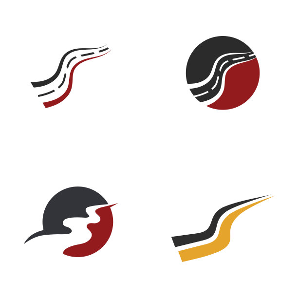 道路标志和符号模板图片下载