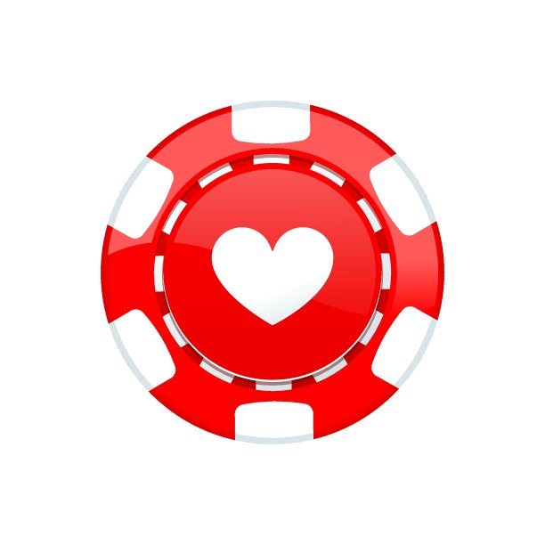 红色赌场筹码孤立在白色背景图片下载