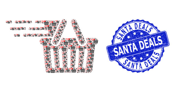 橡胶圣诞老人交易圆形密封和递归图片下载