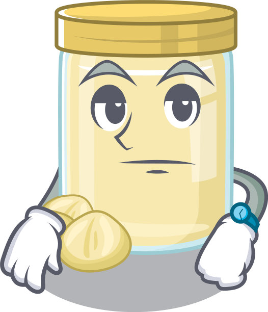 卡通人物设计澳洲坚果奶油图片下载