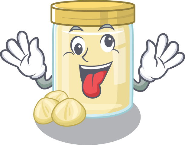 可爱的鬼鬼祟祟的澳洲坚果奶油卡通图片下载