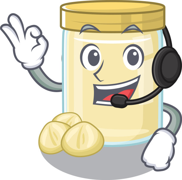 快乐坚果奶油吉祥物设计风格图片下载