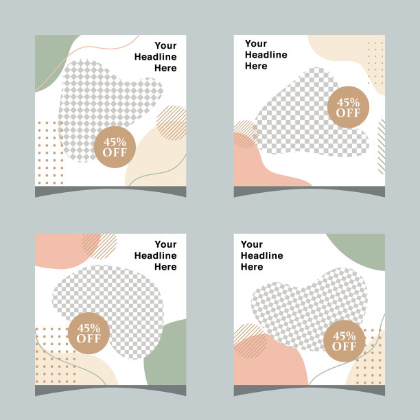 社交媒体帖子模板图片下载