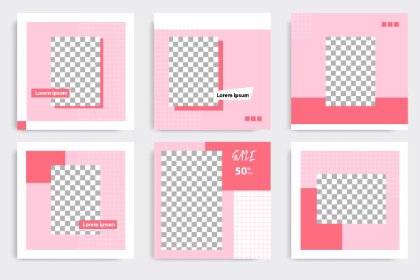 可编辑的最小几何横幅模板图片下载