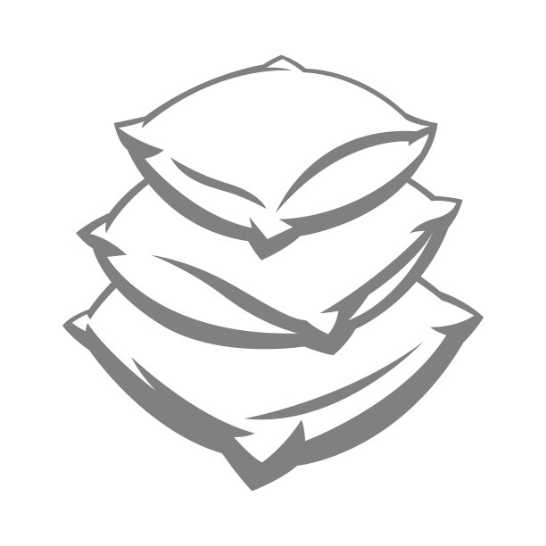 软枕头堆叠插图。图片下载