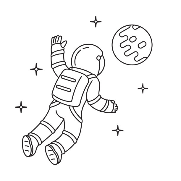 宇航员在外太空图片下载