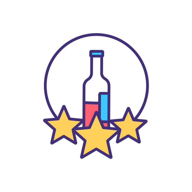 葡萄酒质量RGB颜色图标图片下载