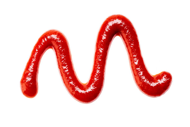 蕃茄酱孤立在白色背景。番茄酱切掉。设计元素。影棚拍摄。以上观点图片下载