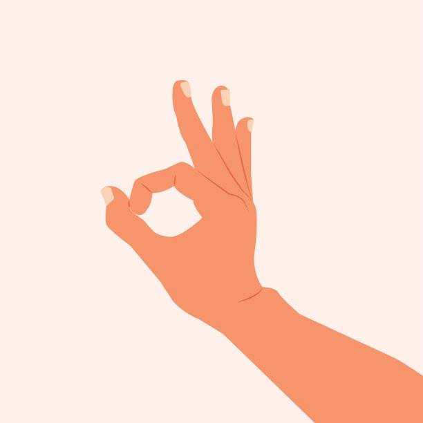 手势美味的食物隔离矢量插图。意大利的手势。用手在白色的背景上写ok。近手显示零，好的，完美的姿态，平面现实设计。每股收益10图片下载