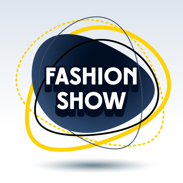 向量时尚标志时尚秀。抽象的形状模板图片下载