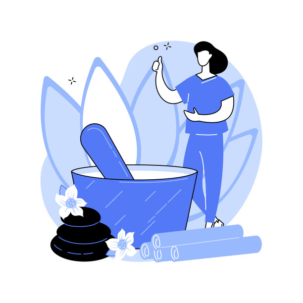 水疗沙龙抽象概念矢量插图。图片下载