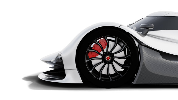 通用超级跑车，lemans原型，逼真渲染，孤立的白色图片下载