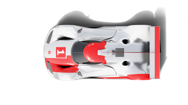 超级跑车，lemans原型，逼真渲染，孤立的白色图片下载