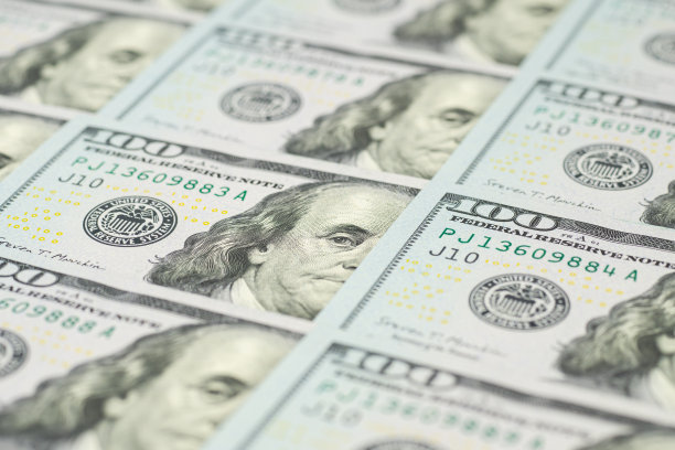 美国100美元背景图片下载