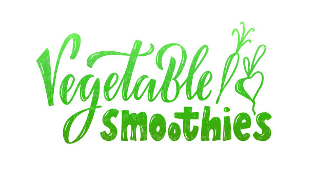 蔬菜冰沙绿色的字母图片下载