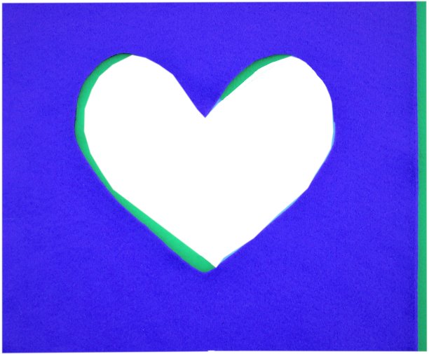 心，深蓝色边框背景，白色拷贝空间图片下载