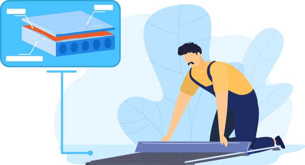 人与地面水泥施工工具图片下载