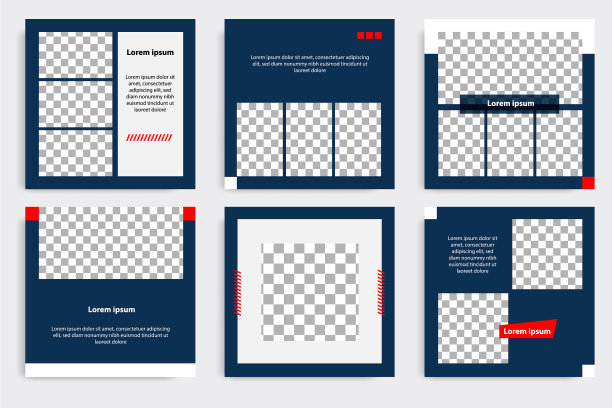 可编辑的最小几何横幅模板图片下载