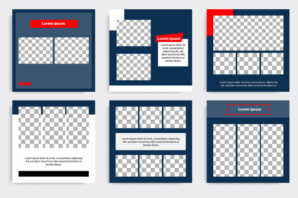 可编辑的最小几何横幅模板图片下载