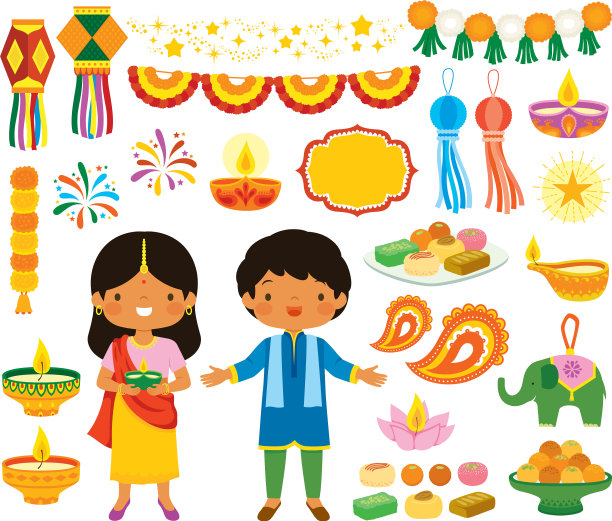 排灯节剪纸艺术集图片下载