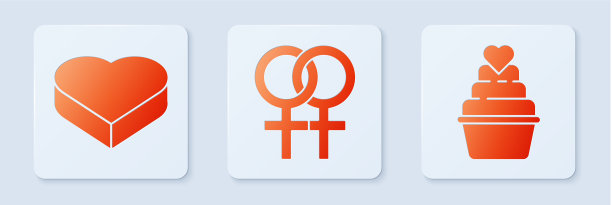 设定女性性别象征糖果心形图片下载