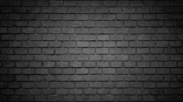 黑色砖墙纹理或砖面为背景。的墙纸。图片下载