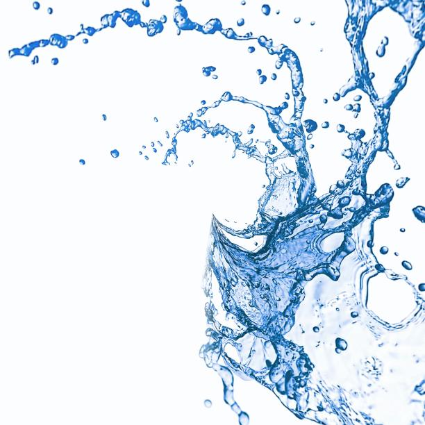 蓝色的水花图片下载