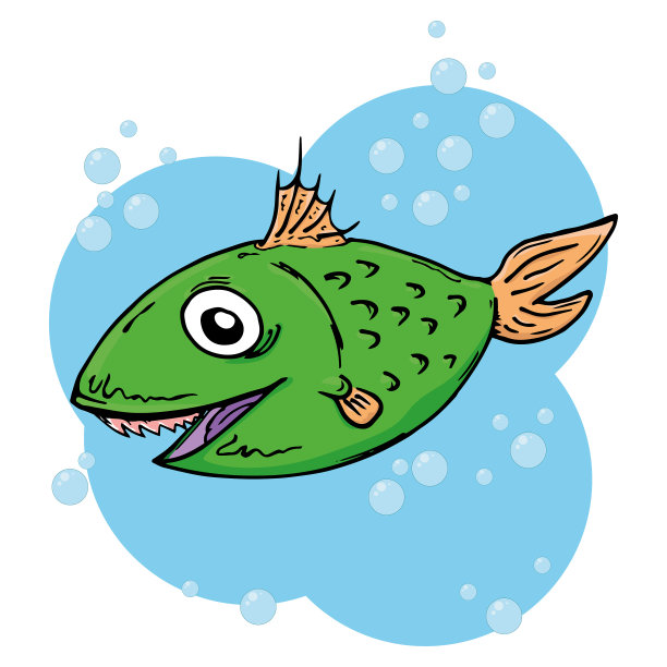 鱼的图标，鱼为食物手绘卡通图片下载