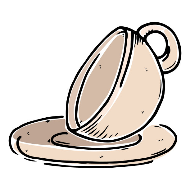 茶杯和茶碟的图标杯与一个图片下载