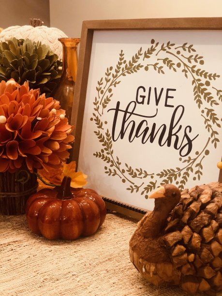 秋季和感恩节的桌面装饰图片下载