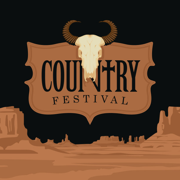 乡村音乐节的海报或横幅图片下载