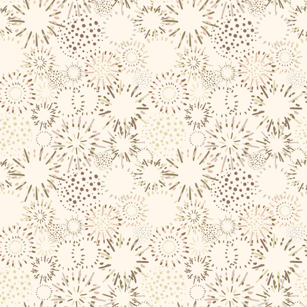 无缝图案与彩色手绘抽象圆形元素，涂鸦图片下载