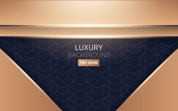 现代黑暗和金色抽象矢量背景图片下载