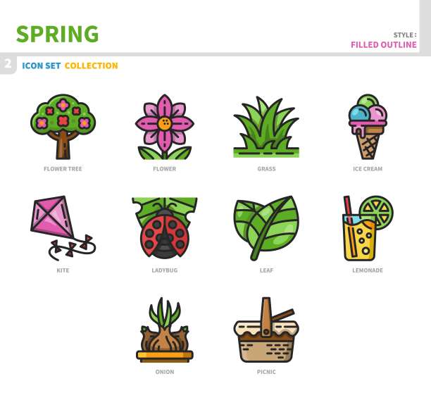 春季标志套装图片下载